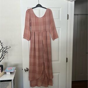 Christy Dawn plaid dress, size xs